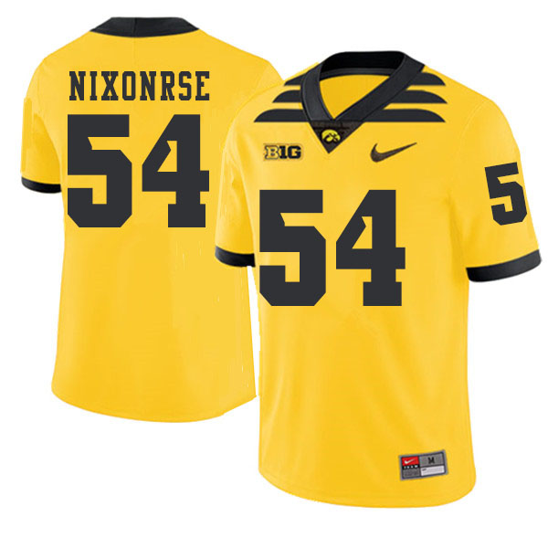 2019 Men #54 Daviyon Nixonrse Iowa Hawkeyes College Football Alternate Jerseys Sale-Gold - Click Image to Close